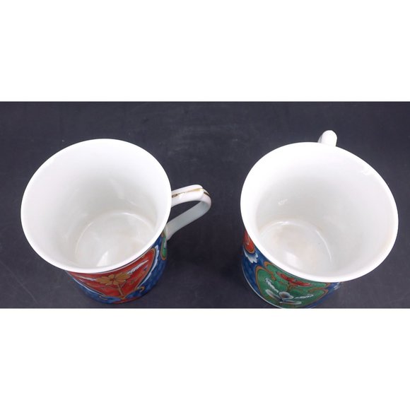 Pair of Modern Asian Tea Cups signed - Picture 3 of 5